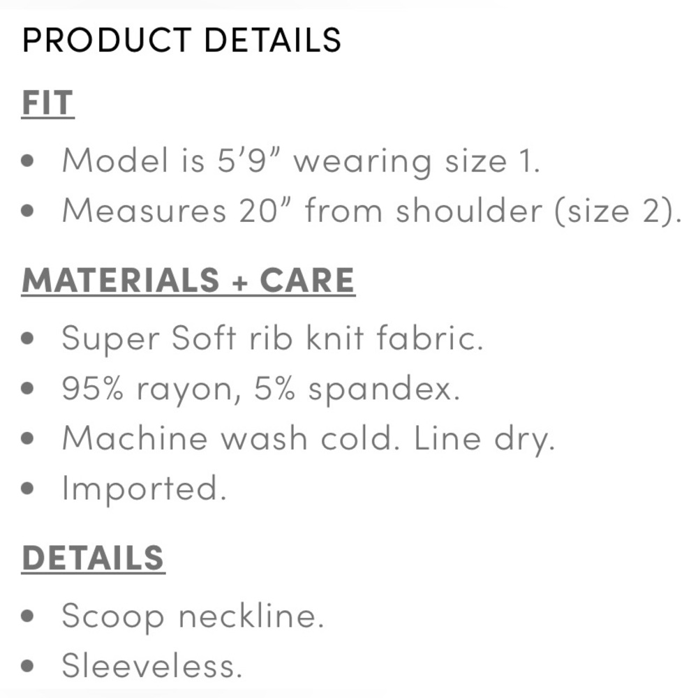 Torrid Ribbed Cropped Cami - Picture 5 of 5